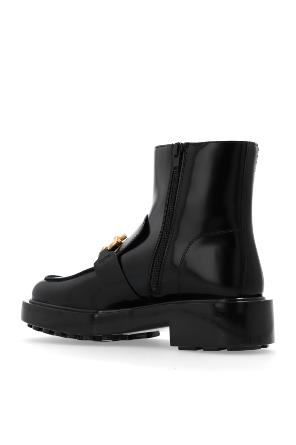 【 SALE】Bottega Veneta Monsieur ankle boots Bottega Veneta Monsieur Leather Bit Chunky Ankle Boots